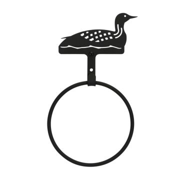 Wrought Iron Loon Towel Ring