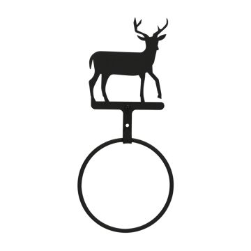 Wrought Iron Deer Towel Ring