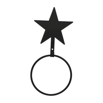 Wrought Iron Star Towel Ring
