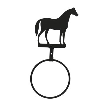 Wrought Iron Horse Towel Ring