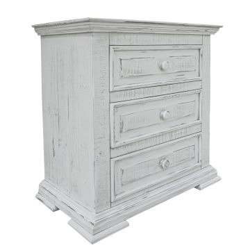 Terra Cottage White 3 Drawer Dresser 