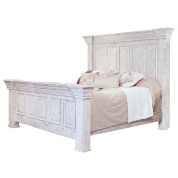Terra Cottage White Barnwood Bed