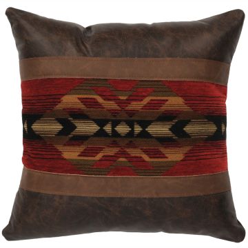 Texas Leather Gallop Decor Pillow
