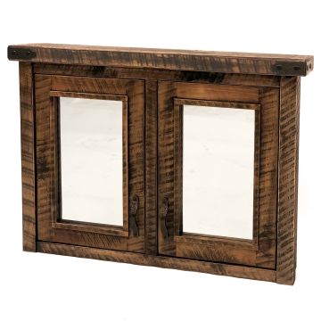 Timber Haven Double Door Medicine Cabinet--36 inch, Antique Barnwood finish