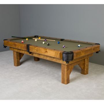 Timber Lodge Barnwood Pool Table - Honey Pine Finish