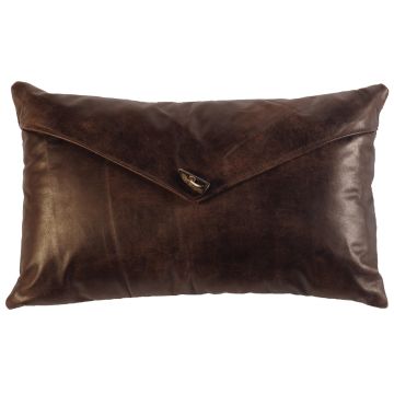 Timber Leather Envelope Decor Pillow