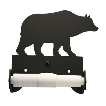 Wrought Iron Bear Roller Style Tissue Holder