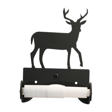 Wrought Iron Deer Roller Style Tissue Holder