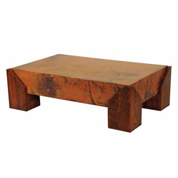 Tucson Hammered Copper Coffee Table - 61" x 39"