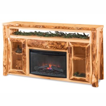 Aspen Highlands Rustic Log TV Cabinet 