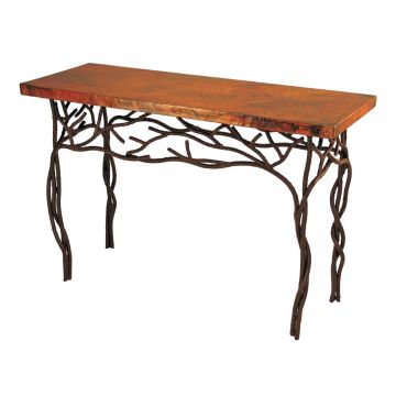 Twig Hammered Copper Sofa Table