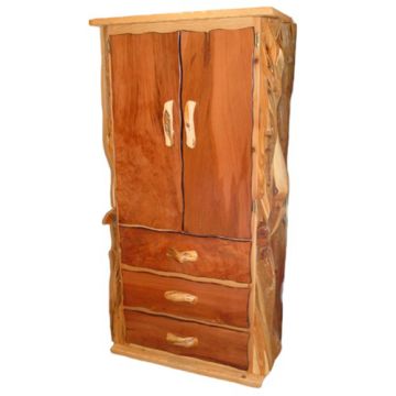 Unique Rustic Log Armoire