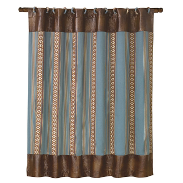 Aztec Turquoise shower curtain