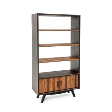 Urban Rustic Mahogany Bookcase
