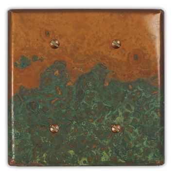 Verde 2 Blank Copper Switch Plate