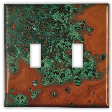 Verde 2 Toggle Copper Switch Plate
