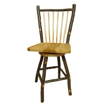 Hidden Lake Hickory Swivel Stool