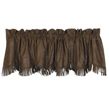 Caldwell Faux Tooled Leather Valance