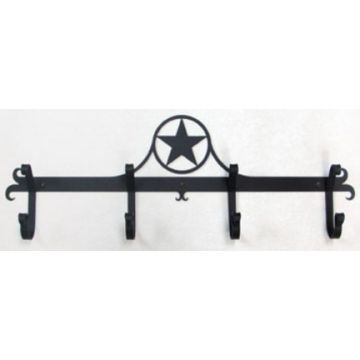 Wrought Iron Star Coat Bar