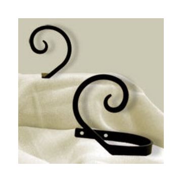 Wrought Iron Scroll Curtain Tie Backs