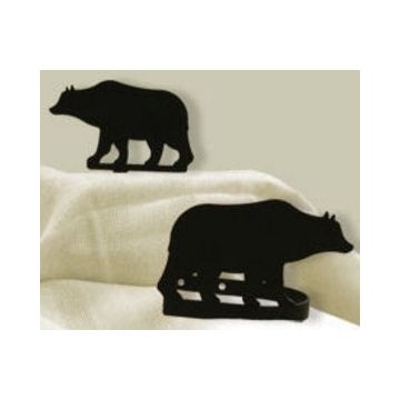 Wrought Iron Bear Curtain Tie Backs