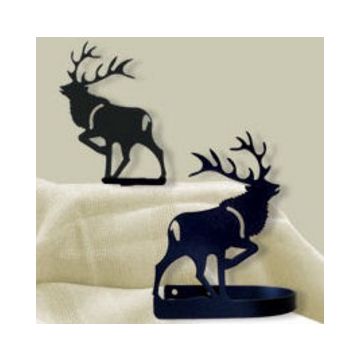 Wrought Iron Elk Curtain Tie Backs