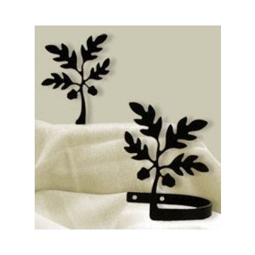 Wrought Iron Acorn Curtain Tie Backs