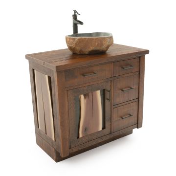 Walnut Falls Rustic Barnwood Vanity