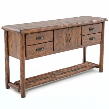 Olde Towne 4 Drawer Sideboard in Barnwood Lager Finish