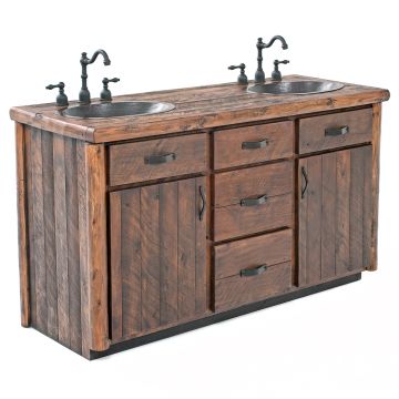 Olde Towne Rustic Vanity 72" Double Sink
