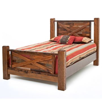 Back To The Barn Classic Reclaimed Barn Wood Bed