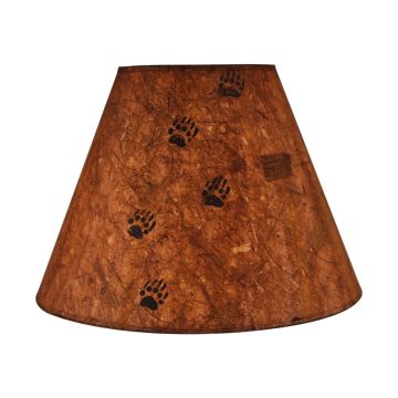 Rustic Charred Streak Bear Tracks Lampshades
