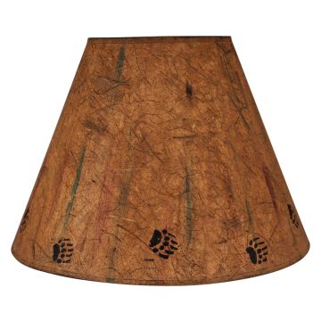 Rustic Bear Track Banded Light Streak Lampshades