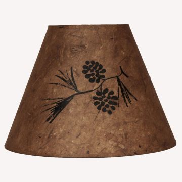 Rustic Pine Bough Brown Lampshades