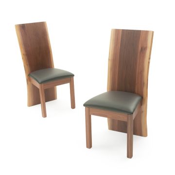 Bell Arc Live Edge Slab Dining Chair