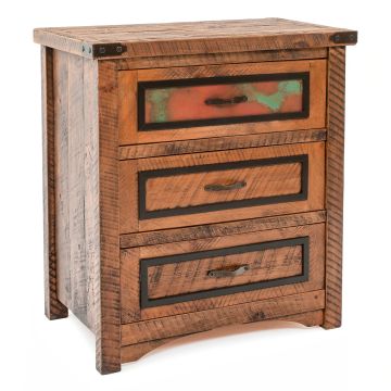 Copper Mesa 3 Drawer Chest 