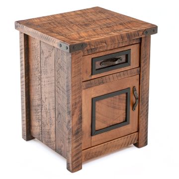 Autumn Woods Enclosed Nightstand--Hinge Left