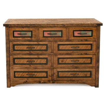 Copper Mesa 9 Drawer Dresser