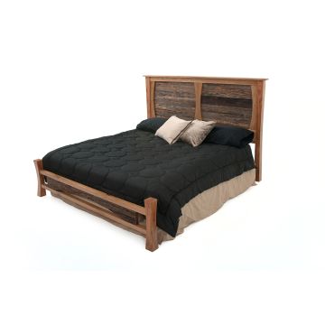 Rustic Craftsman Fence Rail Panel Bed