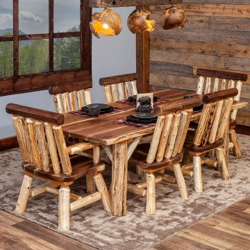 Black Walnut & cedar Dining Set