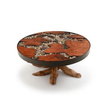 A River Runs Through It Aspen & Redwood Coffee Table