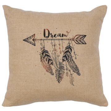 Dream Image Decor Pillow - Natural Linen
