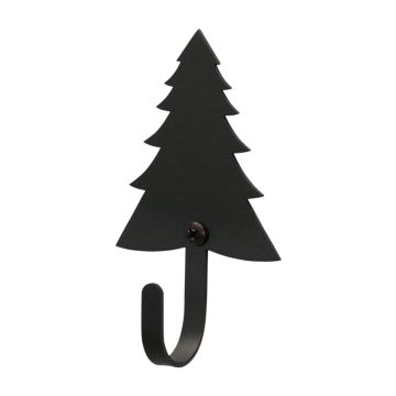 Wrought Iron Pine Tree Wall Hook shown in small
