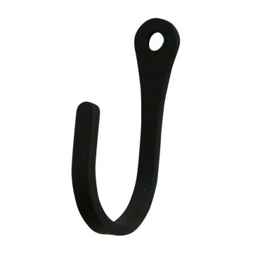 Wrought Iron Plain Narrow Wall Hook shown in Extra Small