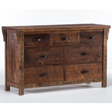 Rocky Creek 7 Drawer Reclaimed Barn Wood Dresser
