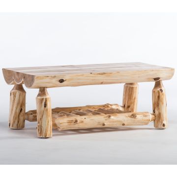 Cedar Lake Half Log Coffee Table