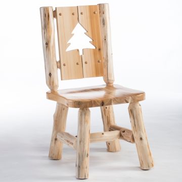 Silhouette Cutout Log Dining Chair - Tree Cutout