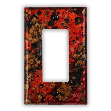 Wildfire 1 Rocker/GFI Copper Switch Plate