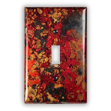 Wildfire 1 Toggle Copper Switch Plate