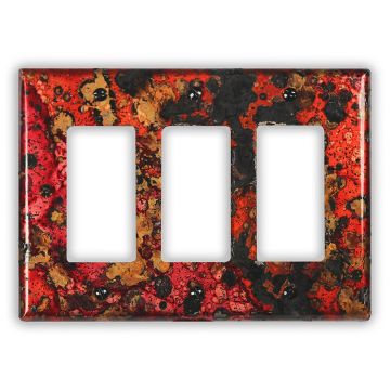 Wildfire 3 Rocker/GFI Copper Switch Plate